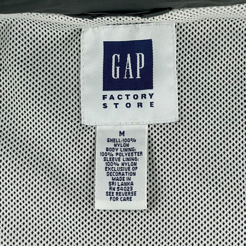 Vintage GAP Performance Jacket Men Medium Grey Fu… - image 2